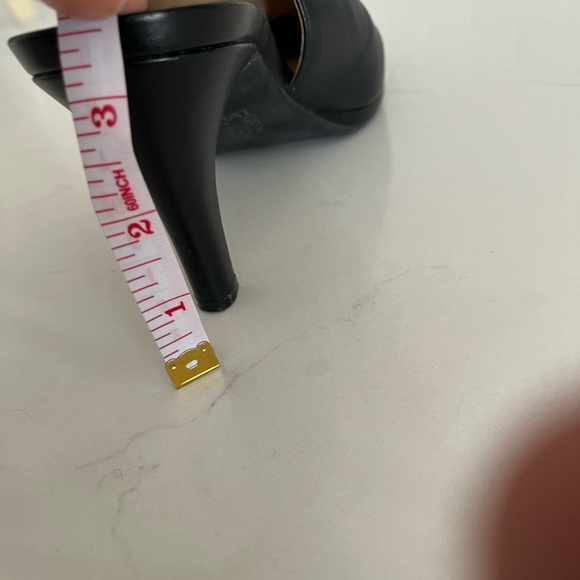 BOGO FREE ALL ITEMS! Naturalized black leather sling back size 7.5W - Picture 8 of 8